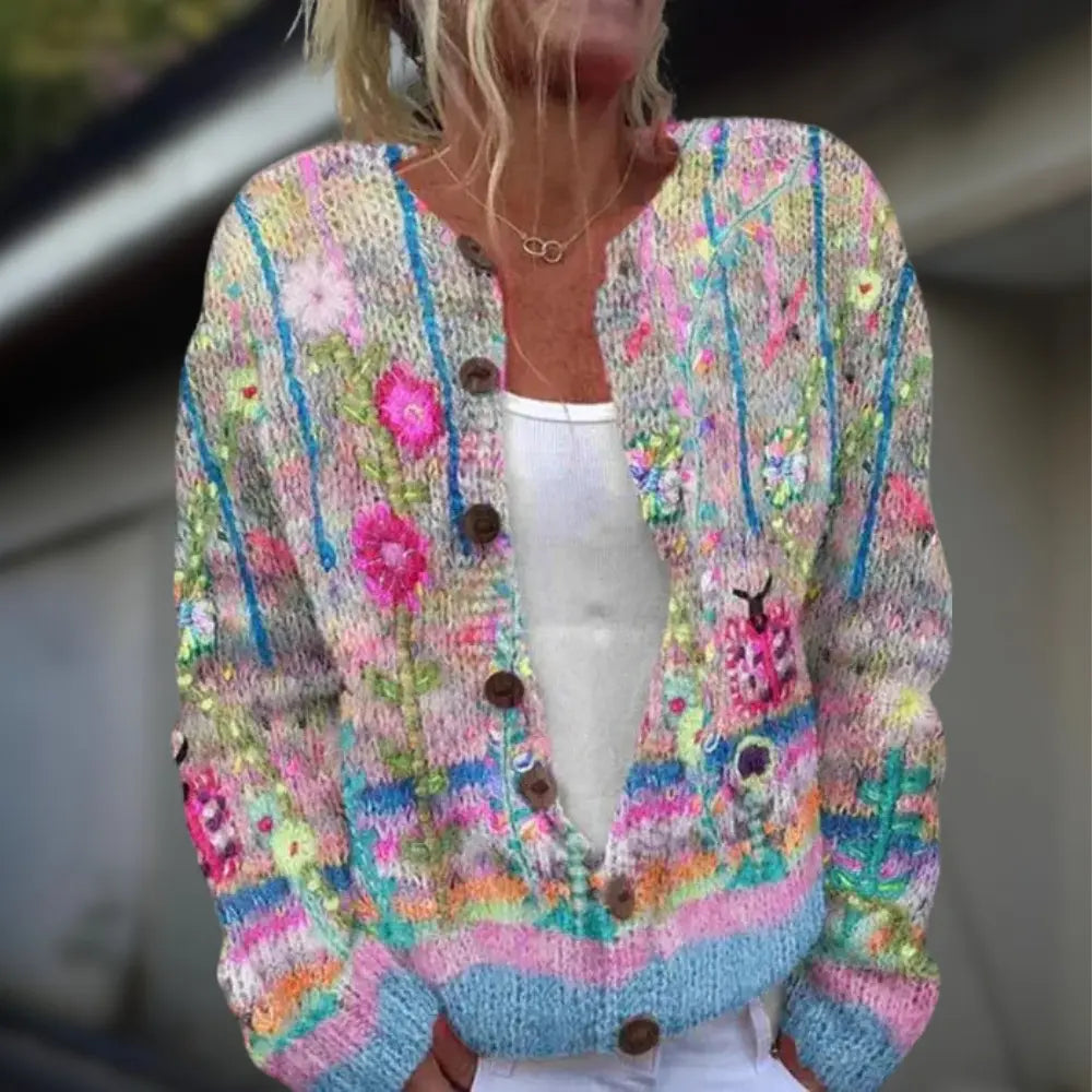 Anja™ | Knitted Vest with Print